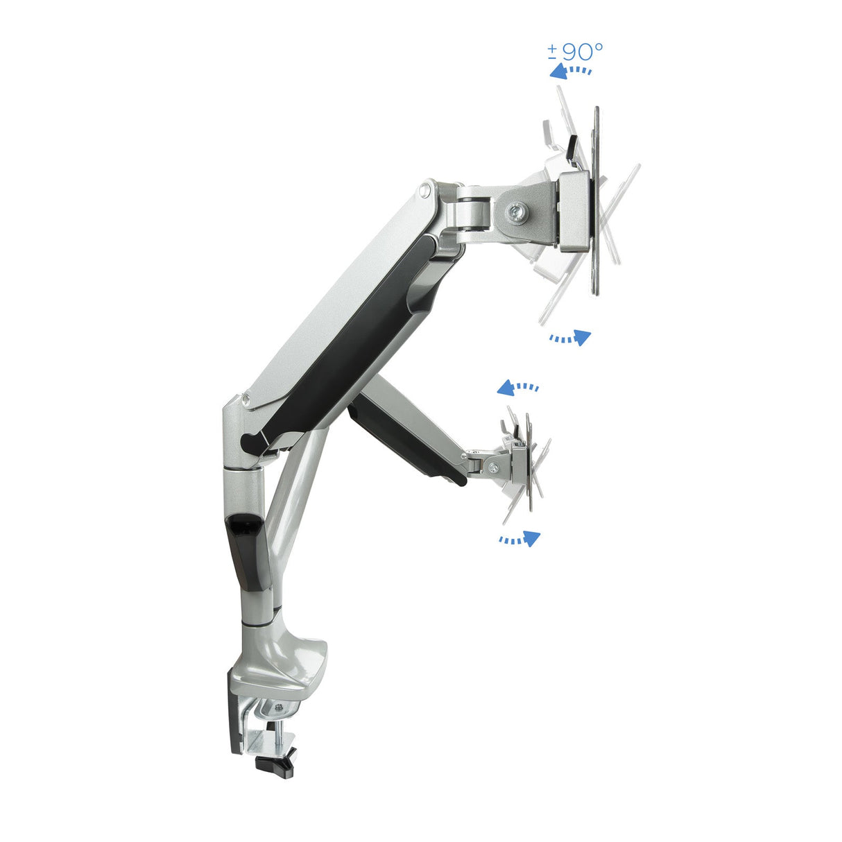 Support double-écran é fixer Tooq DB3132TNR 13"-32" (9kg max) (Argent)