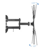 Support mural pour écran Tooq LP6055TN 23"-55" (30kg max) (Noir)