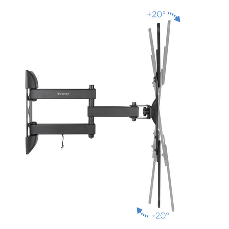 Support mural pour écran Tooq LP6055TN 23"-55" (30kg max) (Noir)