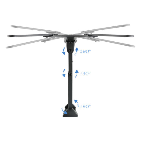 Support mural pour écran Tooq LP6055TN 23"-55" (30kg max) (Noir)