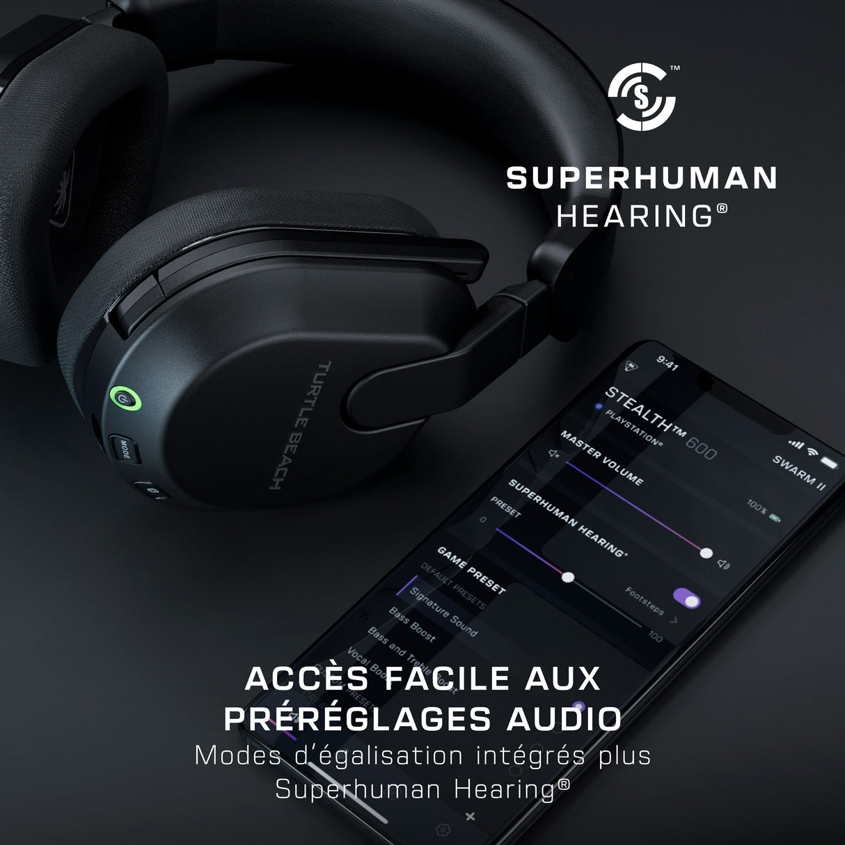 Casque de gaming multi-plateforme sans fil - TURTLE BEACH - Stealth™ 600 PC (Gen 3) - Noir