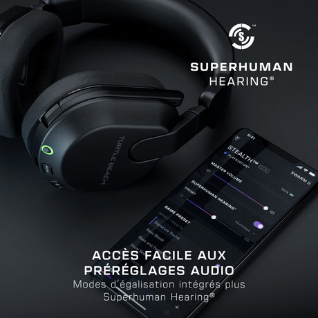 Casque de gaming multi-plateforme sans fil - TURTLE BEACH - Stealth™ 600 PC (Gen 3) - Noir