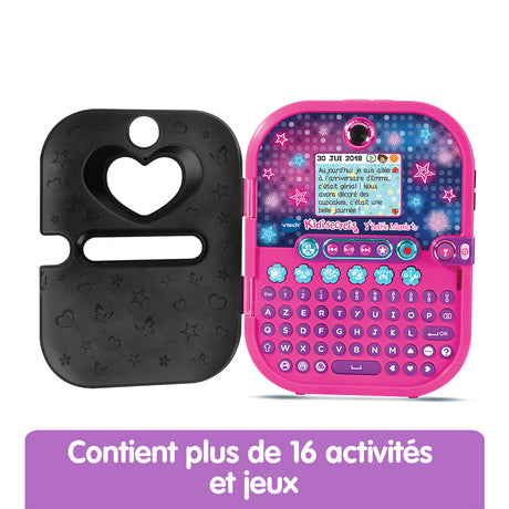 Agenda électronique VTECH Kidisecrets Selfie Music Noir avec lecteur MP3 pour filles de 6 a 12 ans