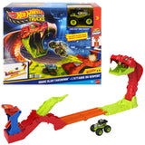 Coffret Monster Trucks - JJN44 - Bone Shaker inclus - 4 pistes 15 cm - Lanceur et éléments repositionnables