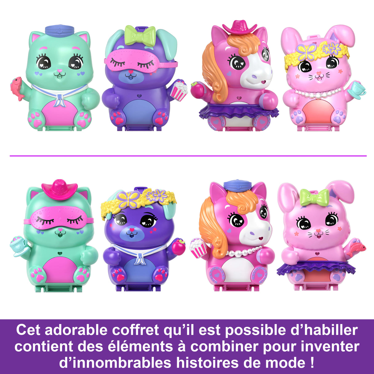 Polly Pocket-Coffret Poney Rodéo-Jouet De Voyage - 4 ans+- JCR39