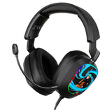 Casque gaming - Filaire - Konix - Naruto Shippuden - 7.1 PC - Haut-parleurs 50 mm - Microphone - 2 m - LED - Naruto Rasengan - Noir