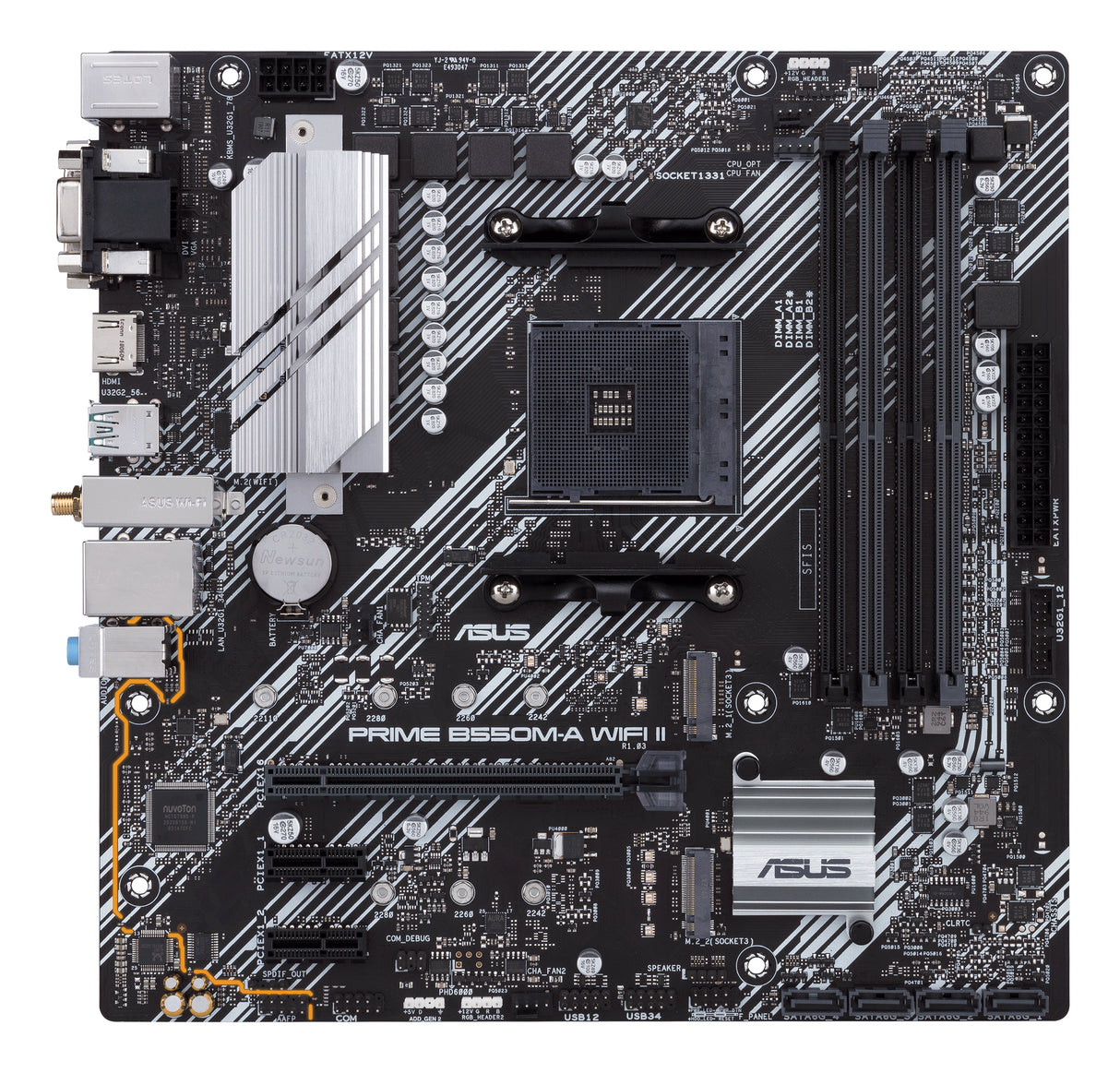 Carte mere - ASUS - PRIME B550M-A WIFI II - AMD B550 - Emplacement AM4 micro ATX