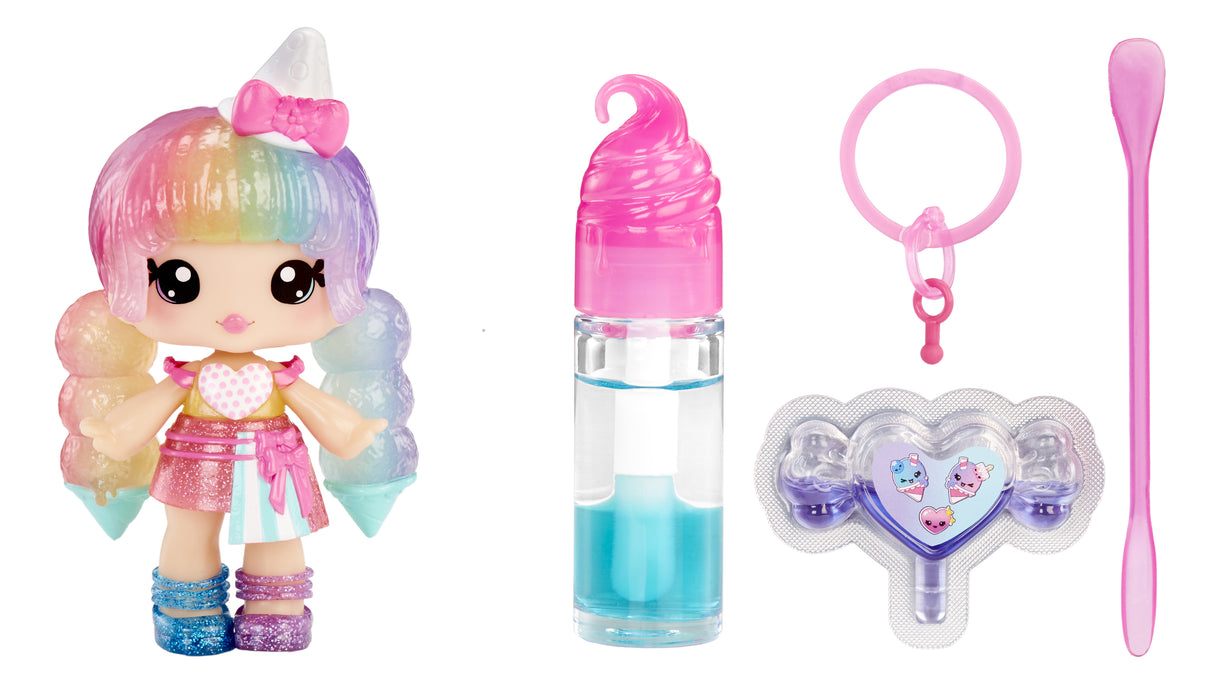 Yummiland Lip Gloss Doll - Color Change Combo- Stephie Snowcone
