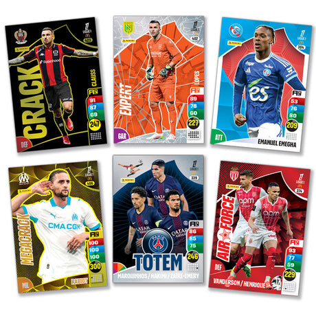 Pack de démarrage - PANINI - TCG ADRENALYN LIGUE 1 Mc Donald's 2025/26 - Album + 4 pochettes - 24 cartes