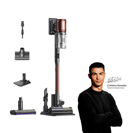 DREAME V30 - Aspirateur Balai sans Fil - Nettoyage des Bords a 0 mm - Puissance 330 AW - Filtration a 99,99%