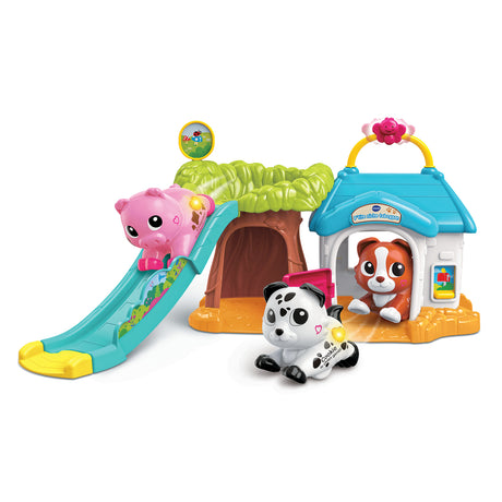 VTECH - TUT TUT ANIMO BISOUS - PTITE NICHE TOBOGGAN (+ COOKIE CHIEN GENTIL) - Multicolore