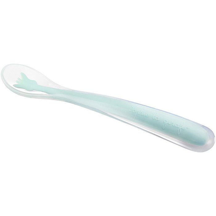 Cuilleres bébé - SOPHIE LA GIRAFE - 2 cuilleres silicone - Douces - Ergonomiques
