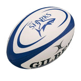 GILBERT Ballon de rugby REPLICA - Sharks - Taille Midi