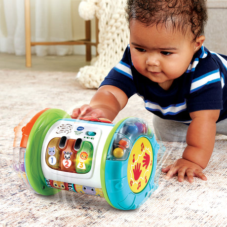 Rouleau d'activités interactif VTECH MAGI ROULEAU TAM-TAM 3 EN 1 pour bébé de 9 a 36 mois - Blanc/Multicolore