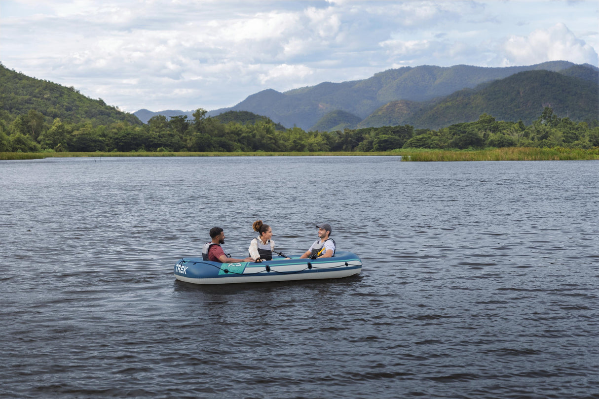 Bateau gonflable - Bestway - Trek X3 - 3 personnes - 294 x 137 cm - PVC durable