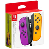 Paire de manettes Joy-Con Violet Néon & Orange Néon pour Nintendo Switch