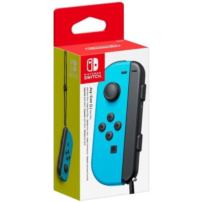 Manette Joy-Con gauche Bleu Néon pour Nintendo Switch