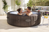 Spa gonflable BESTWAY - Lay-Z-Spa San Fransisco - Hydrojets - 230 x 230 x 71 cm - 5 a 7 places - Carré (couverture, 5 appuie-tete)