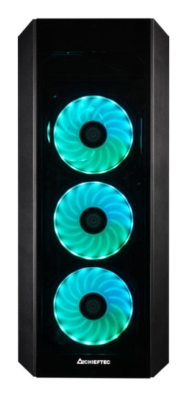Boitier Moyen Tour ATX Chieftec Scorpion 3 RGB avec panneaux vitrés (Noir)