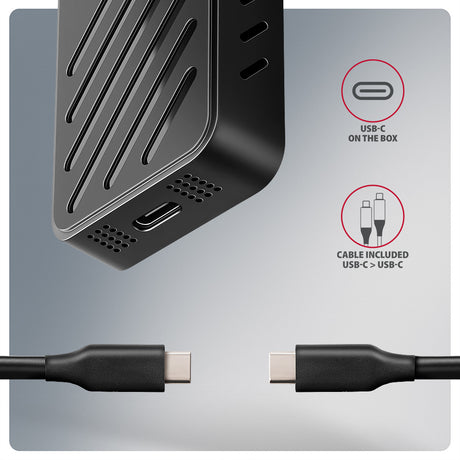 Boitier externe USB-C 3.2 Axagon EEM2-20G - NVMe M.2 Type 2280 (Noir)