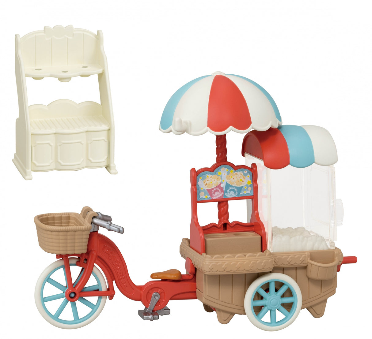 Figurine miniature - SYLVANIAN FAMILIES - La maman mouton et son stand de popcorn