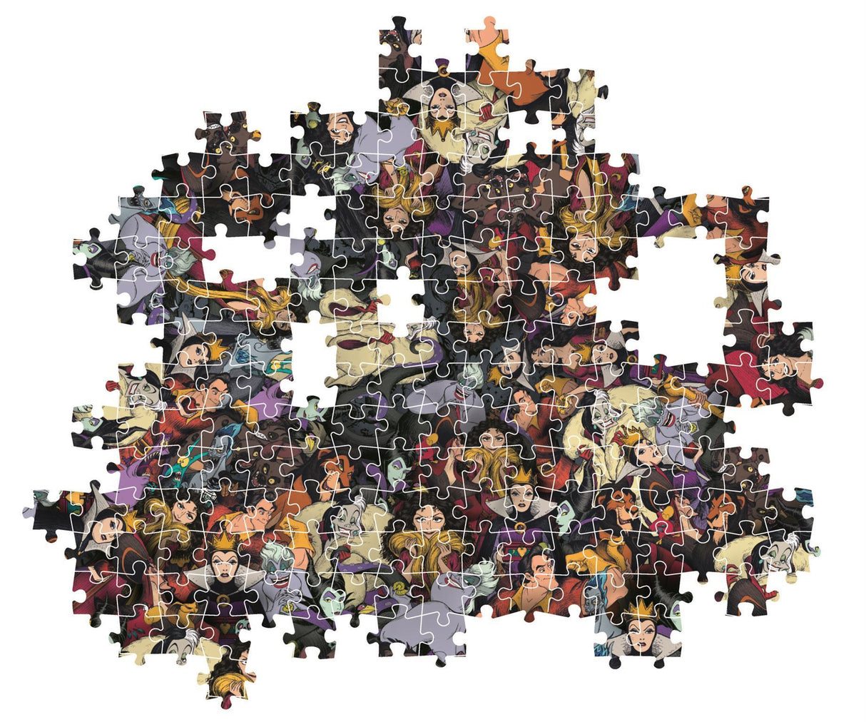 CLEMENTONI - Compact 1000 pieces - Impossible Disney Villains
