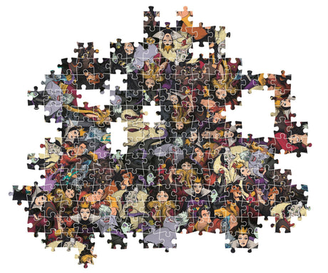 CLEMENTONI - Compact 1000 pieces - Impossible Disney Villains