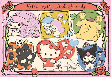 Puzzle 1000 pieces - Clementoni - Hello Kitty et ses Amis - Des 14 ans