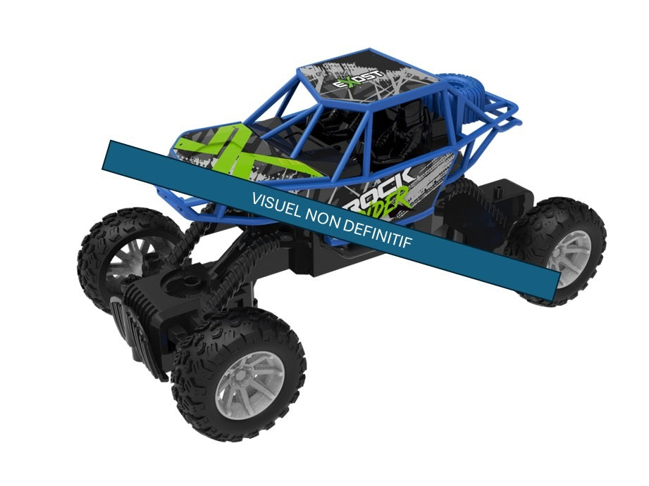 Voiture radiocommandée - EXOST - Storm Rider - 2,4 GHz - Tout-terrain - Portée 25 m - Batterie rechargeable - Des 5 ans