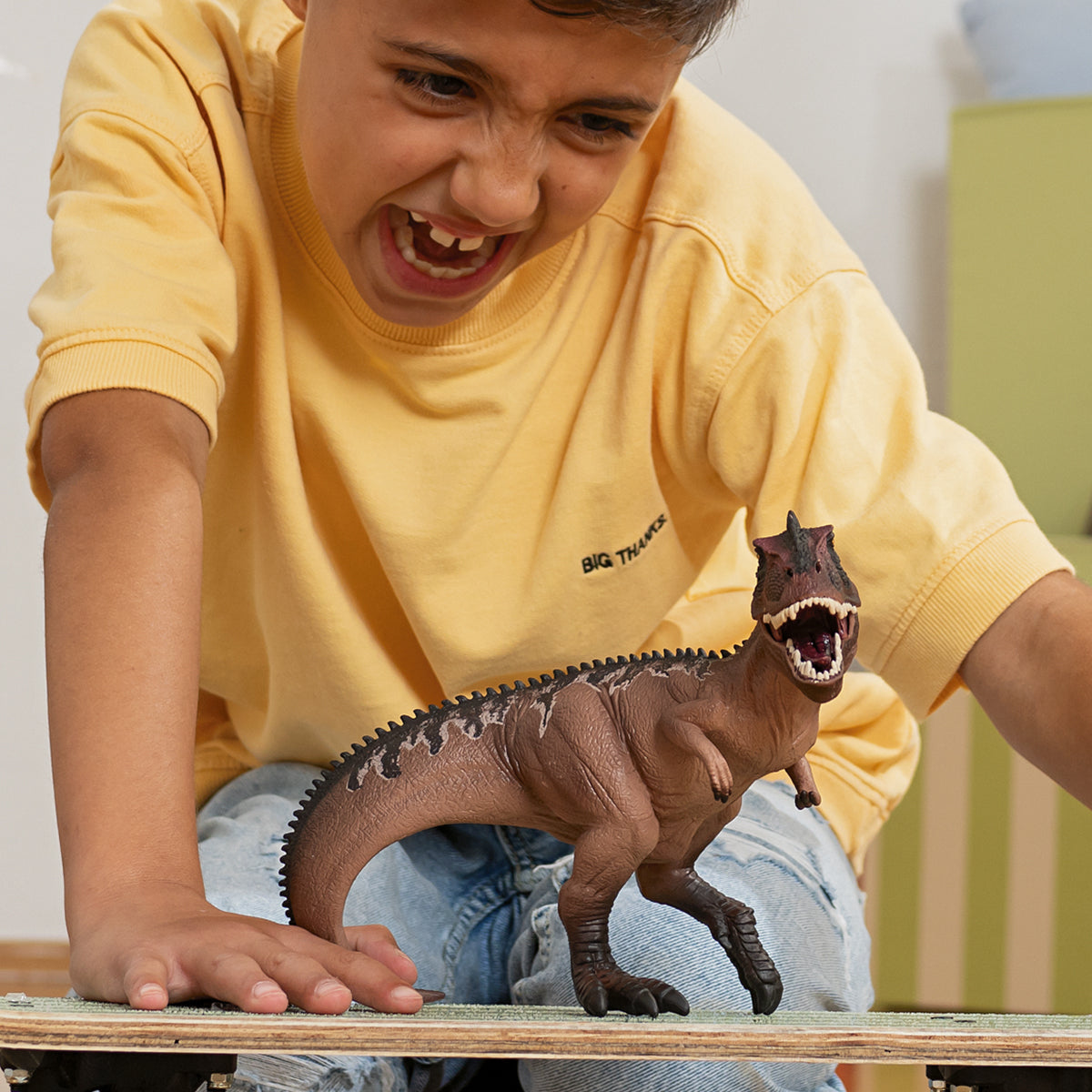Giganotosaure, figurine avec détails réalistes, jouet dinosaure inspirant l'imagination pour enfants des 4 ans, , 21 x 11 x 17 cm -