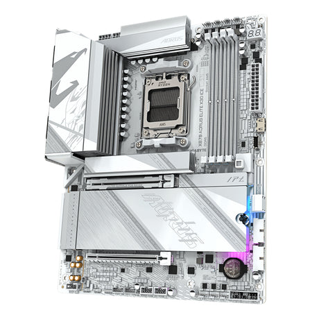 Carte mere - GIGABYTE - X870 A ELITE X ICE X870 X3D - Format ATX - Chipset AMD X870 - DDR5 & PCIe 5.0