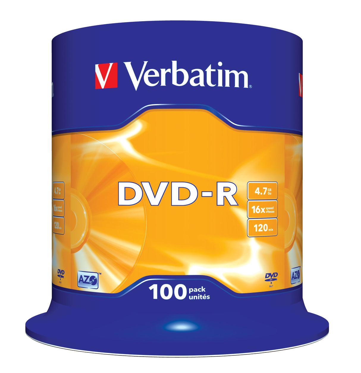 DVD-R Verbatim 4,7 Go (Spindle de 100)