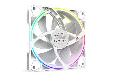 Lot de 3 Ventilateurs de boitier be quiet! Light Wings RGB - 12cm (Blanc)