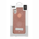 We coque de protection PAILLETTES APPLE IPHONE X Rose