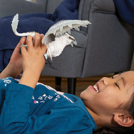 Griffon de Glace, Figurine d'Action, Jouet schleich Réaliste et Durable aux Ailes Mobiles - Cadeau Pour Garçons et Filles des 7 ans