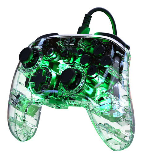 Manette de jeu - Nintendo Switch 2 - Afterglow - RGB - Filaire - Transparent - Turtle Beach