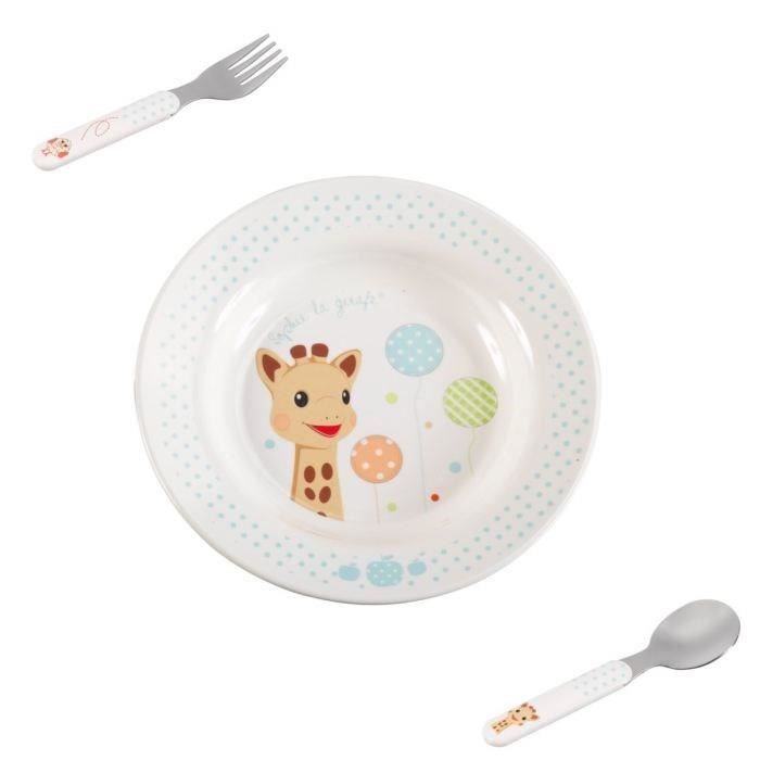 SOPHIE LA GIRAFE Coffret repas bébé modele Ballon