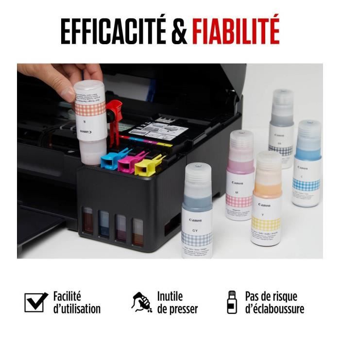 Bouteille d'encre - CANON - GI-53R - Rouge - CompatibilitÈ PIXMA G650 et G550 - (4717C001)