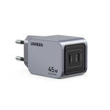 Chargeur secteur - UGREEN - GaN 2 Ports USB-C - 45W - Gris