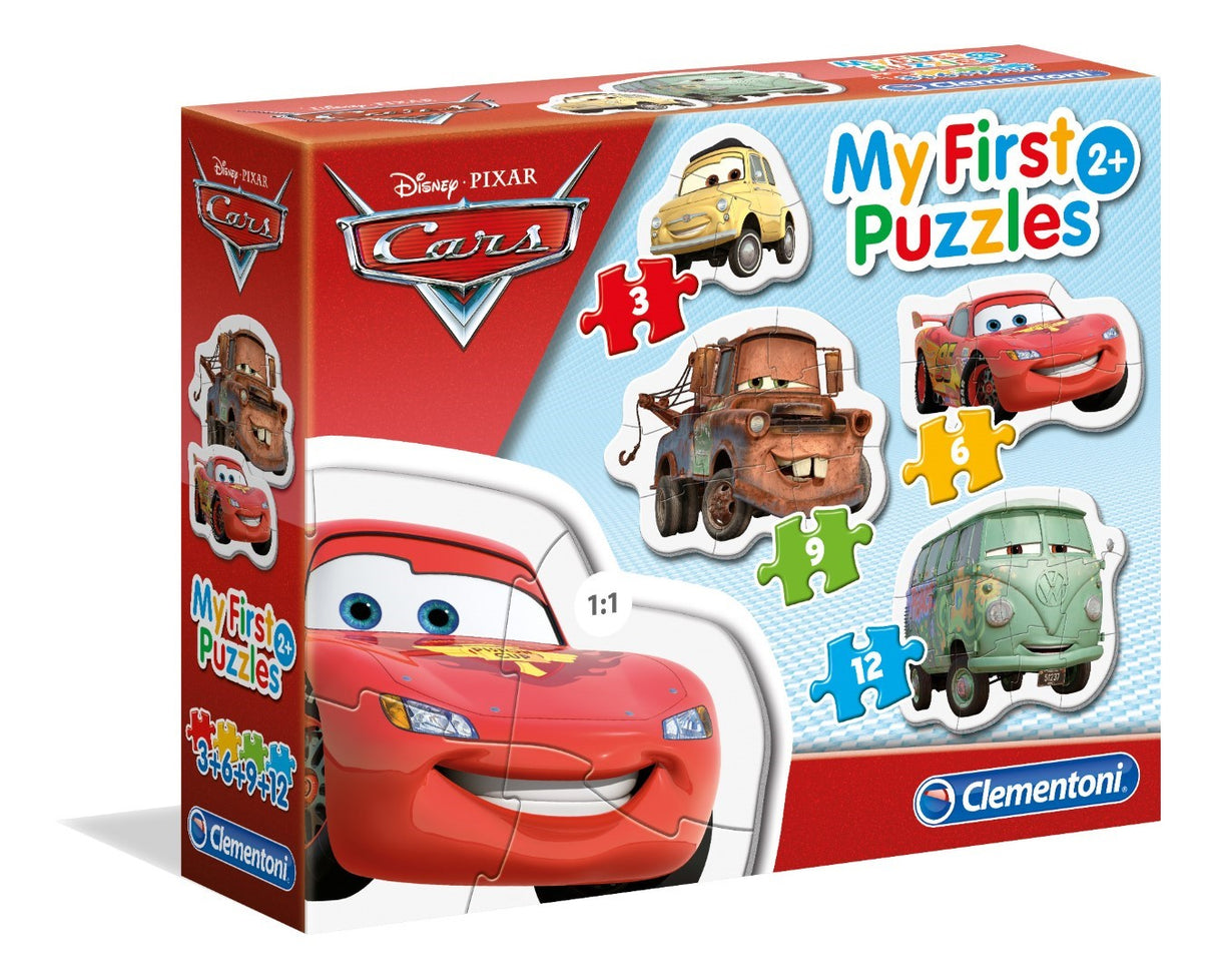 CLEMENTONI - My First Puzzles - Cars - Puzzle évolutif 3-6-9-12 pieces - Mixte - A partir de 2 ans