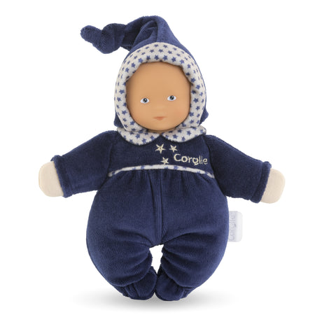 Doudou Babidoux - Corolle - Marine Reves d'Étoiles - Grelot - Senteur Vanille - Étiquette Prénom