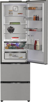 Réfrigérateur multiportes - WHIRLPOOL - WHKF6352X5E - 351 L - Dual NoFrost - 6e sens - Classe D - Multiflow - 203,5x59,5x66,3 - Inox