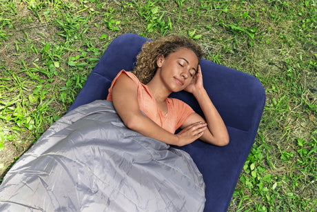 Matelas gonflable camping - BESTWAY - 1 place -185x76x22 cm avec pompe a pied intégrée
