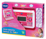Ordi-Tablette Enfant VTECH Genius XL Color Rose - 2 en 1 avec écran couleur - Mixte - A partir de 5 ans
