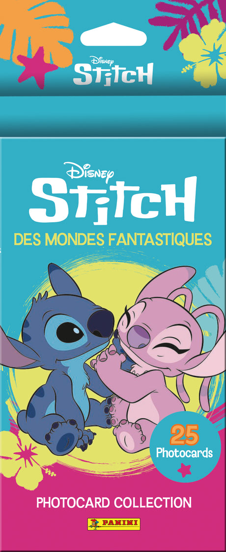 Blister - PANINI - STITCH PHOTOCARDS - 4 pochettes + 1 offerte - 25 cartes