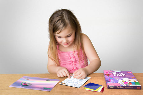 Activité créative - MEGABLEU - Foil Fun - Princesses et Licornes - Création d'oeuvres sans se salir