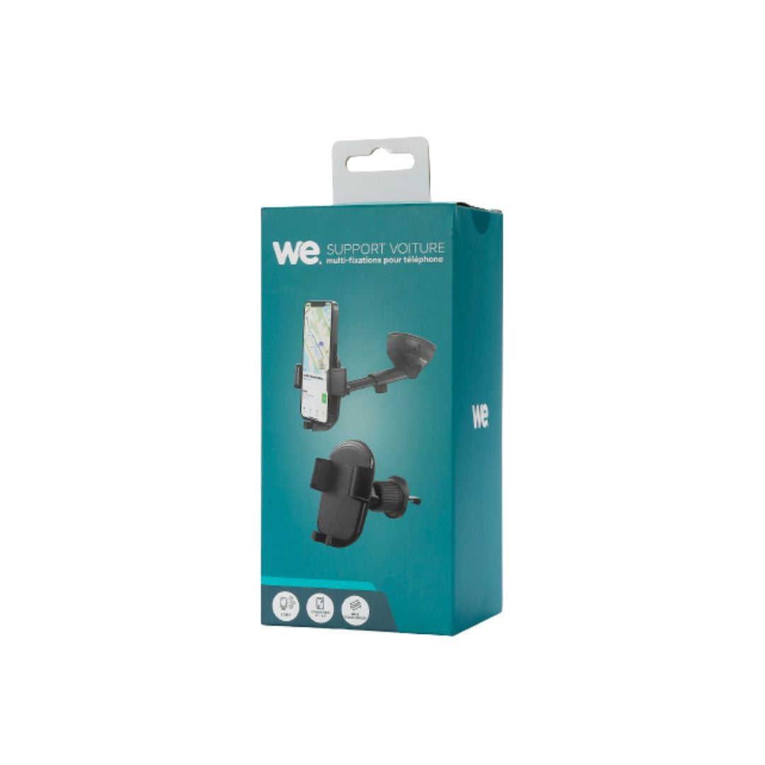 WE Support universel smartphone pour voiture - Fixation ventouse sur le pare-bri