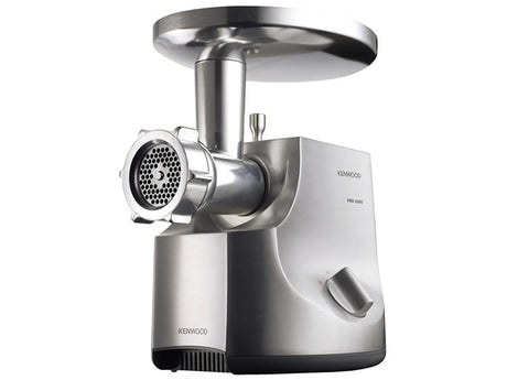 Hachoir a viande - KENWOOD MG700 - 2000W - 3kg/min - 3 grilles - 2 adaptateurs - Aluminium brossé