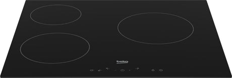 Table de cuisson vitrocéramique - BEKO - 3 foyers - 60 cm - HIC63400