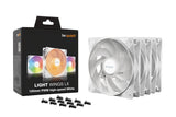 Lot de 3 Ventilateurs de boitier be quiet! Light Wings LX High Speed RGB - 12cm (Blanc)